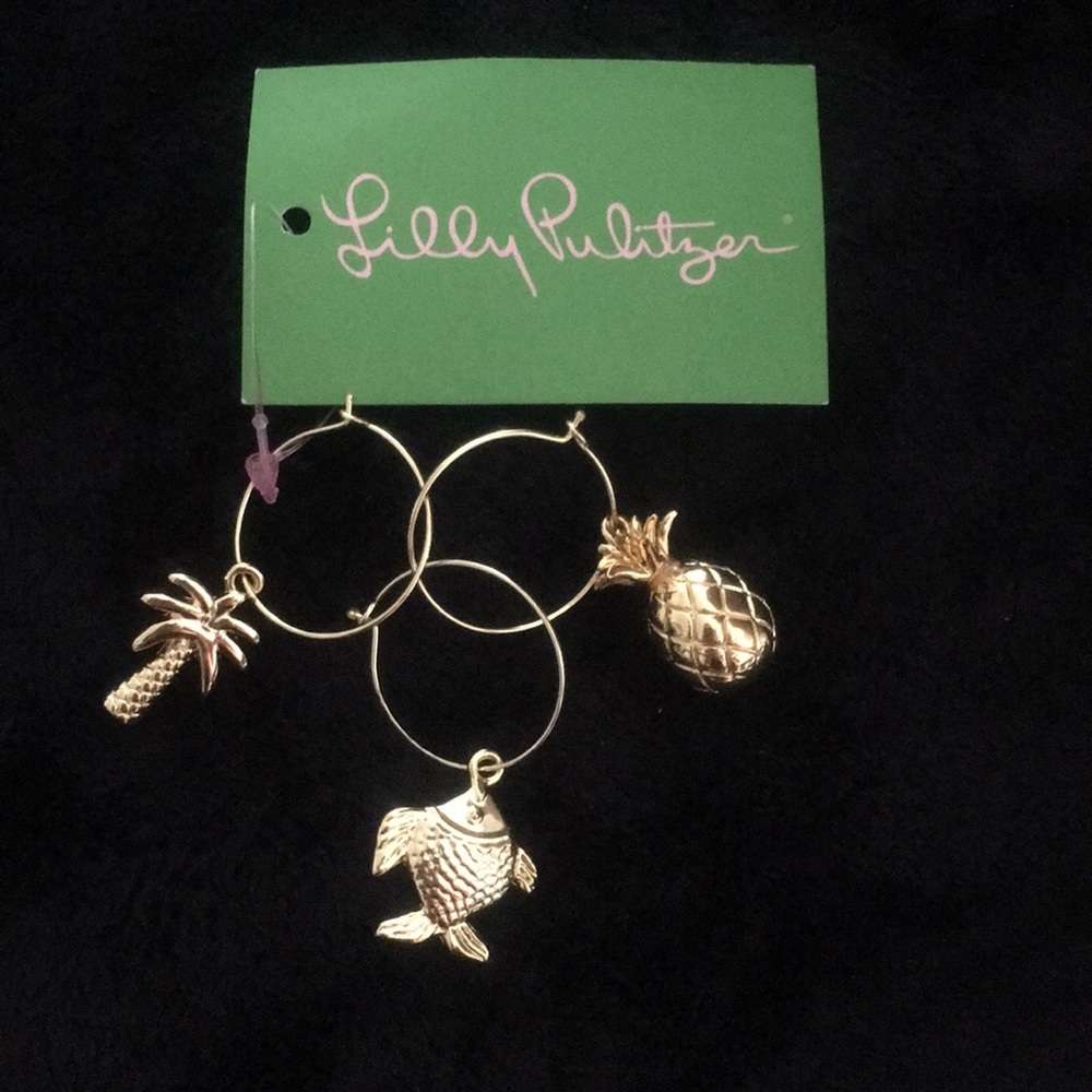Lilly Pulitzer Wine Glass Charms